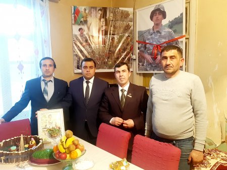 Faiq ƏHMƏDOV: "Bu günə kimi 20 Şəhid, Qazi və Əsgər ailələrinin sosial problemləri ilə yaxından maraqlanmış, maddi-mənəvi dəstəyimizi əsirgəməmişik"-FOTOLAR